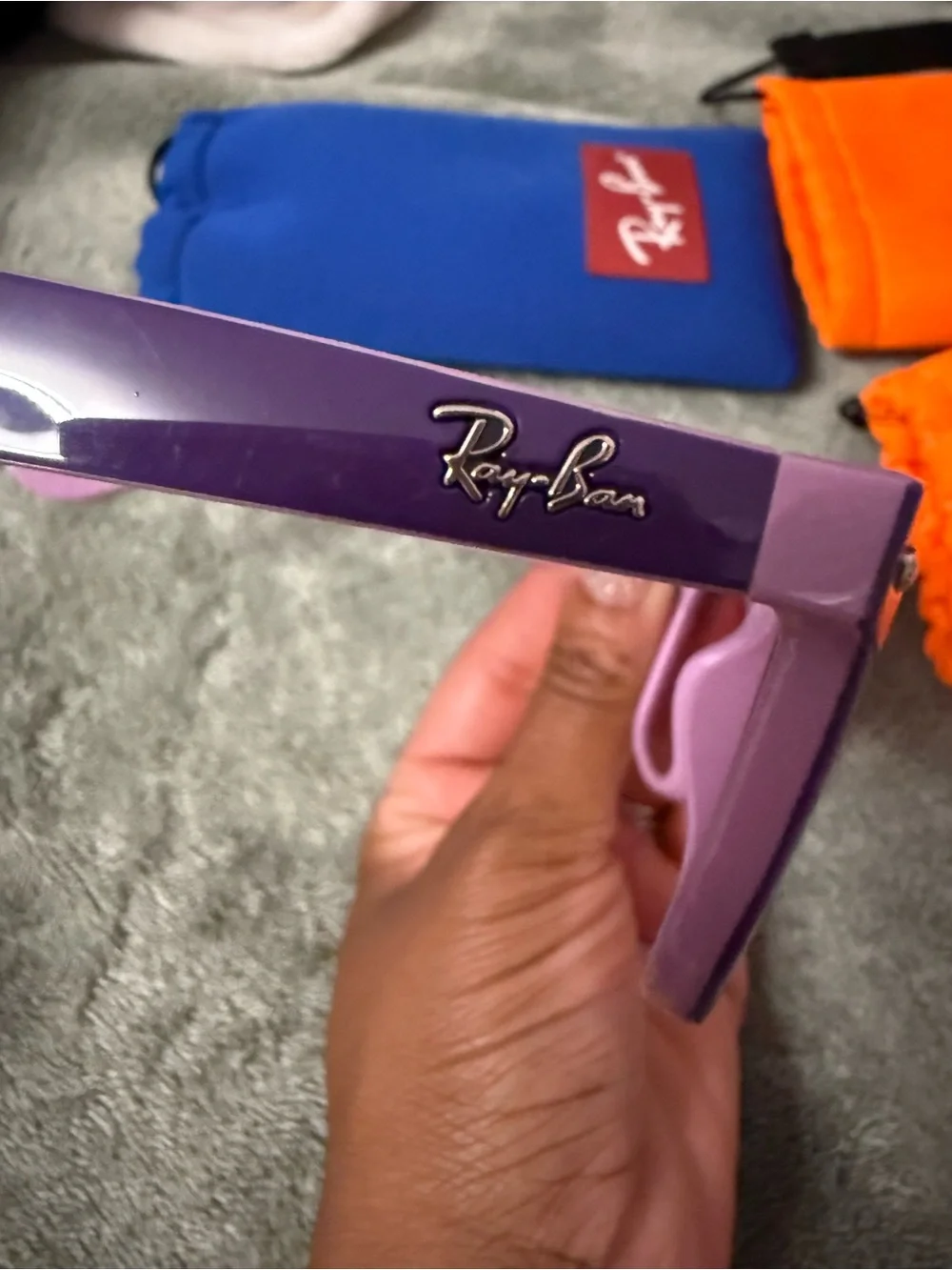 Ray-Ban Kids Purple and Pink Wayfarer Sunglasses